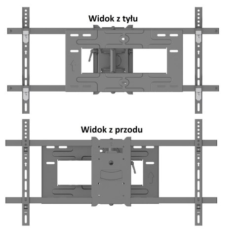101cm Długi narożny uchwyt do telewizora TV 40-65" 30kg wieszak TV VX-407 101cm Długi narożny uchwyt do telewizora TV 40-65" 30kg wieszak TV VX-407