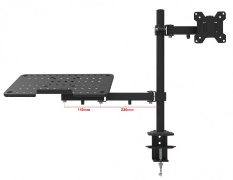2w1 Biurkowy uchwyt do notebooka i monitora 10-27" MX-25 2w1 Biurkowy uchwyt do notebooka i monitora 10-27" MX-25