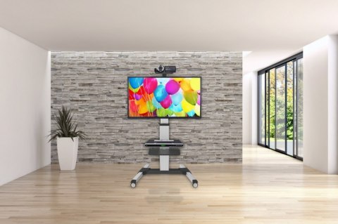 Aluminiowy stolik pod telewizor stojak do TV 32-70" CART-7 Aluminiowy stolik pod telewizor stojak do TV 32-70" CART-7