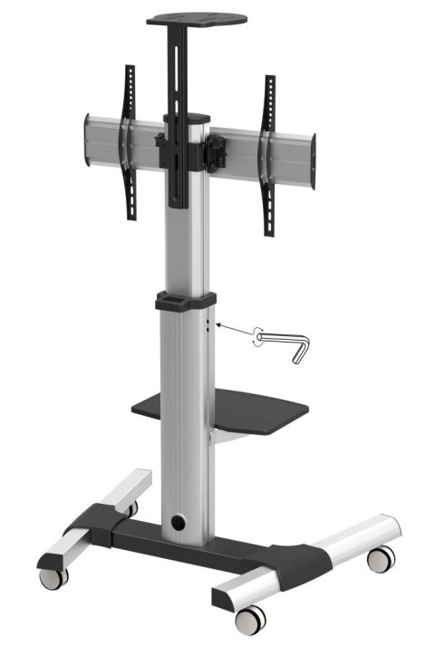 Aluminiowy stolik pod telewizor stojak do TV 32-70" CART-7 Aluminiowy stolik pod telewizor stojak do TV 32-70" CART-7