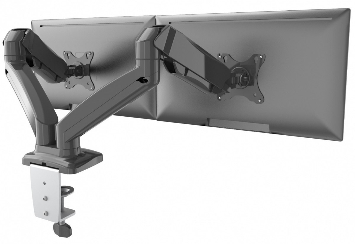 Gazowy Obrotowy Biurkowy Uchwyt na dwa monitory 13-32" MX-03 Gazowy Obrotowy Biurkowy Uchwyt na dwa monitory 13-32" MX-03