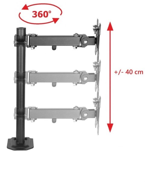Obrotowy uchwyt do monitora LED/LCD 10-29" 8kg VX-21L Obrotowy uchwyt do monitora LED/LCD 10-29" 8kg VX-21L