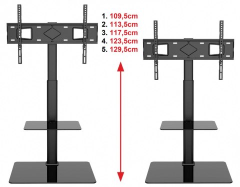 Podłogowy Stojak na telewizor TV stand 26-65" KL-21 Podłogowy Stojak na telewizor TV stand 26-65" KL-21