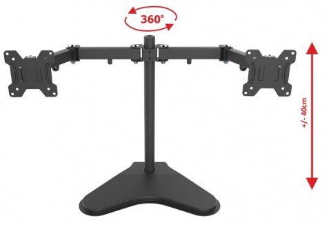 Stand uchwyt do dwóch monitorów LED/LCD 10-27" 7kg VX-20 Stand uchwyt do dwóch monitorów LED/LCD 10-27" 7kg VX-20