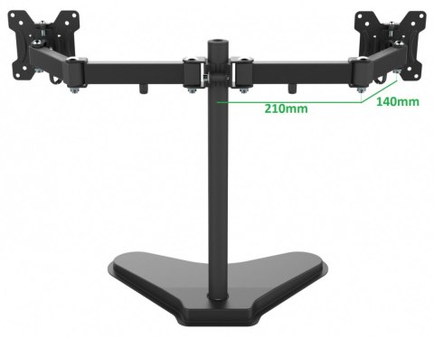 Stand uchwyt do dwóch monitorów LED/LCD 10-27" 7kg VX-20 Stand uchwyt do dwóch monitorów LED/LCD 10-27" 7kg VX-20