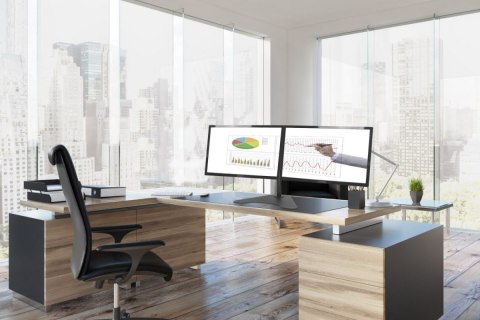 Stand uchwyt do dwóch monitorów LED/LCD 10-27" 7kg VX-20 Stand uchwyt do dwóch monitorów LED/LCD 10-27" 7kg VX-20
