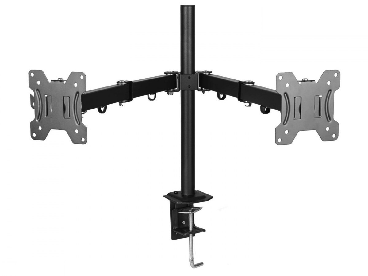 Stołowy uchwyt do dwóćh monitorów LED/LCD 27" 7kg VX-22 Stołowy uchwyt do dwóćh monitorów LED/LCD 27" 7kg VX-22
