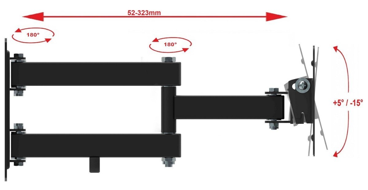 Uchwyt do monitora telewizora LED/LCD 10-32" VX-112 Uchwyt do monitora telewizora LED/LCD 10-32" VX-112