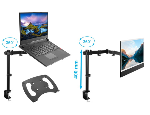 Uchwyt na monitor lub laptop biurkowy VX-123 Uchwyt na monitor lub laptop biurkowy VX-123