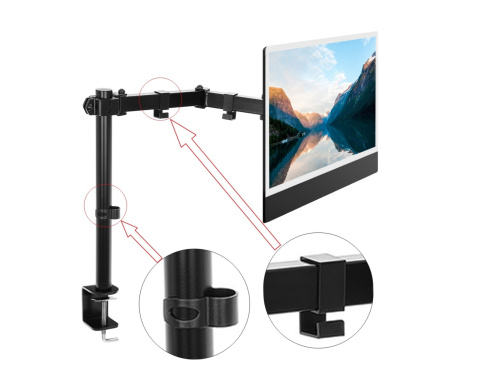 Uchwyt na monitor lub laptop biurkowy VX-123 Uchwyt na monitor lub laptop biurkowy VX-123