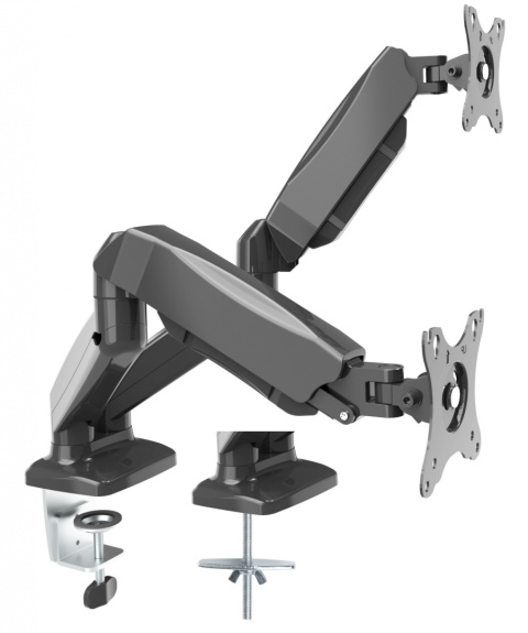 Biurkowy Uchwyt do laptopa i monitora gazowy 2w1 VX-17 Biurkowy Uchwyt do laptopa i monitora gazowy 2w1 VX-17