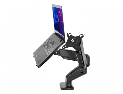 Biurkowy Uchwyt do laptopa i monitora gazowy 2w1 VX-17 Biurkowy Uchwyt do laptopa i monitora gazowy 2w1 VX-17