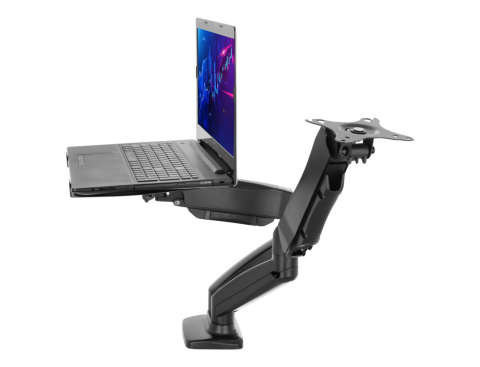 Biurkowy Uchwyt do laptopa i monitora gazowy 2w1 VX-17 Biurkowy Uchwyt do laptopa i monitora gazowy 2w1 VX-17
