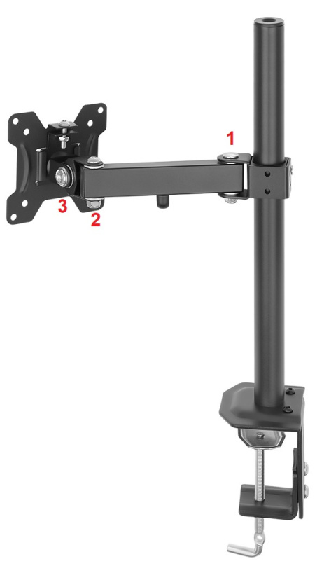 Obrotowy uchwyt do monitora LED/LCD 10-29" 8kg VX-21L Obrotowy uchwyt do monitora LED/LCD 10-29" 8kg VX-21L