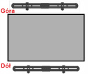 Uchwyt do Głośnika typu Soundbar MX-044 pod i nad Telewizor Uniwersalny