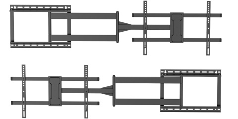 107cm Dlugie ramie Uchwyt na Telewizor 32-75 VX-531 Extra Mocny narozny