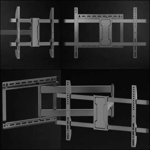 107cm Dlugie ramie Uchwyt na Telewizor 32-75 VX-531 Extra Mocny narozny