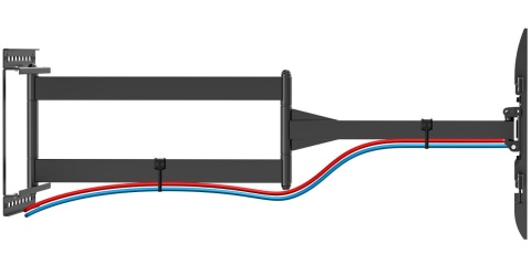107cm Dlugie ramie Uchwyt na Telewizor 32-75 VX-531 Extra Mocny narozny