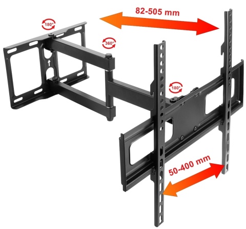50cm Uchwyt TV Długie Ramie 26-60 cali VX-204 Wieszak na Telewizor 50cm Uchwyt TV Długie Ramie 26-60 cali VX-204 Wieszak na Telewizor