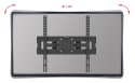 50cm Uchwyt TV Długie Ramie 26-60 cali VX-204 Wieszak na Telewizor