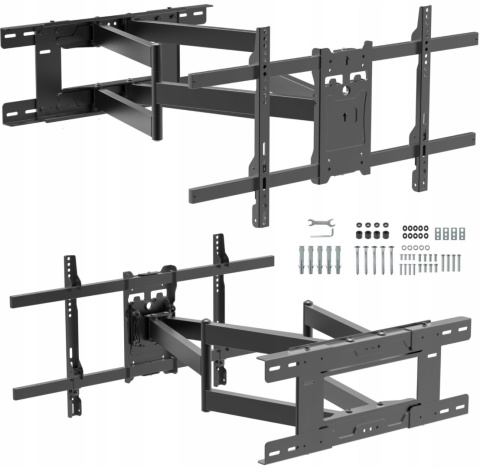 92cm DŁUGI Uchwyt do Telewizora Wieszak TV 42-90 cale ULTRA MOCNY TEST 60kg
