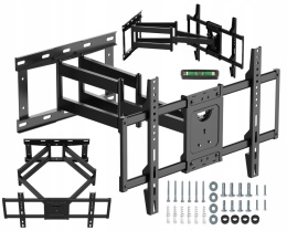 Długi 65cm Uchwyt do Telewizora 32-65 cali VX-802 Obrotowy Uniwersalny Wieszak TV