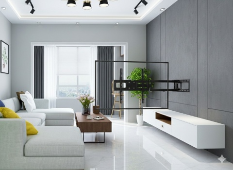 Dlugi 72cm Uchwyt do Telewizora Wieszak TV 26-60 cali VX-197 narozny uniwersalny