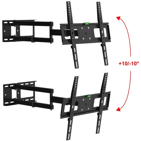 Dlugi 72cm Uchwyt do Telewizora Wieszak TV 26-60 cali VX-197 narozny uniwersalny