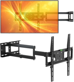 Dlugi 72cm Uchwyt do Telewizora Wieszak TV 26-60 cali VX-197 narozny uniwersalny