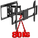 Extra Mocny Uchwyt TV Wieszak do Telewizora 32-100 cali 80kg VX-452 regulacja