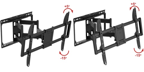 Extra Mocny Uchwyt TV Wieszak do Telewizora 32-100 cali 80kg VX-452 regulacja