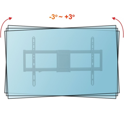 Extra Mocny Uchwyt TV Wieszak do Telewizora 32-100 cali 80kg VX-452 regulacja