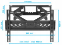 Extra Mocny Uchwyt do Telewizora 25-70 cali Wieszak TV Obrotowy