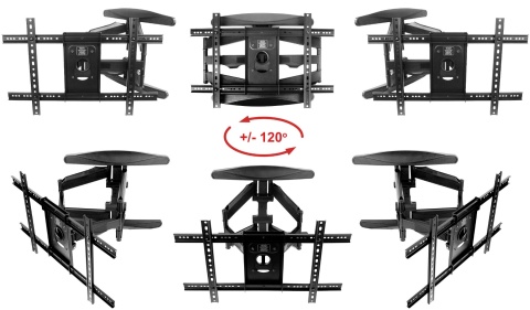 Extra Mocny Uchwyt do Telewizora 32-90 cali VX-760 70kg Wieszak TV