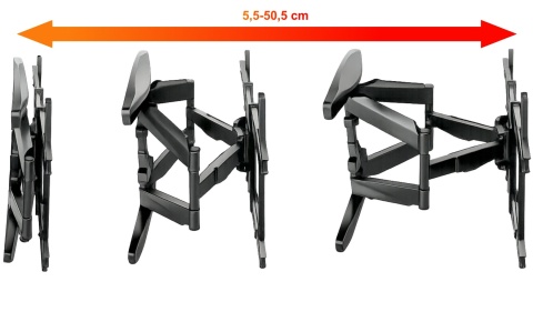 Extra Mocny Uchwyt do Telewizora 32-90 cali VX-760 70kg Wieszak TV