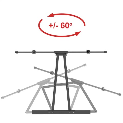 Extra Mocny Uchwyt do Telewizora 52-120 cali VX-503 Wieszak na TV 120kg długi 70cm