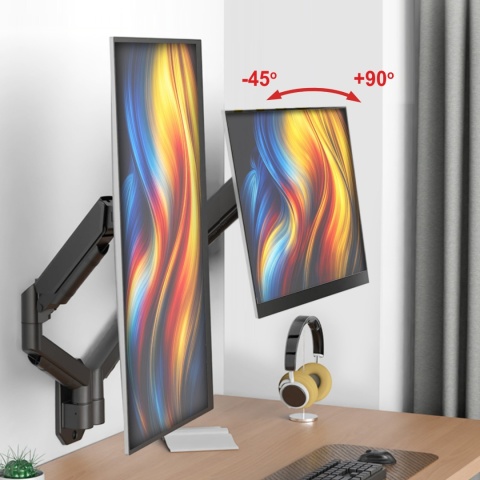 Gazowy Uchwyt ścienny na dwa Monitory TV Telewizory 13-32 cale VX-049 Uniwersalny