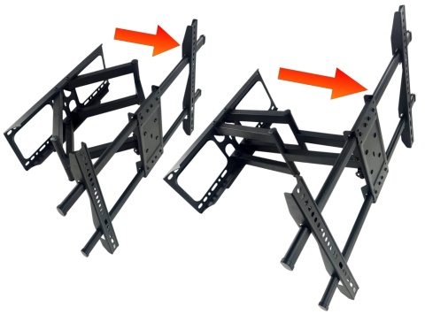 Długi 49cm Uchwyt do Telewizora Wieszak TV 32-80 cali 50kg Uniwersalny Długi 49cm Uchwyt do Telewizora Wieszak TV 32-80 cali 50kg Uniwersalny