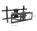 Długi 49cm Uchwyt do Telewizora Wieszak TV 32-80 cali 50kg Uniwersalny Długi 49cm Uchwyt do Telewizora Wieszak TV 32-80 cali 50kg Uniwersalny