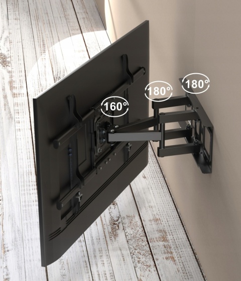 Długi 49cm Uchwyt do Telewizora Wieszak TV 32-80 cali 50kg Uniwersalny Długi 49cm Uchwyt do Telewizora Wieszak TV 32-80 cali 50kg Uniwersalny