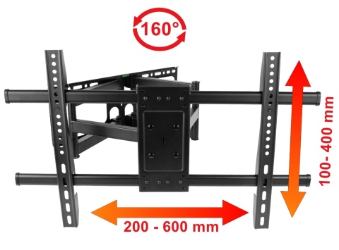Długi 49cm Uchwyt do Telewizora Wieszak TV 32-80 cali 50kg Uniwersalny Długi 49cm Uchwyt do Telewizora Wieszak TV 32-80 cali 50kg Uniwersalny