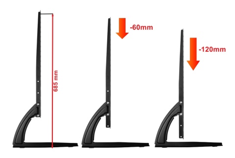 Stojak pod telewizor Podstawa TV Stopa Noga 32-75 cali Mocny Stabilny