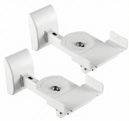 Uchwyt na głośnik ścienny Uniwersalny 2szt kolumn satelit regulowany bialy