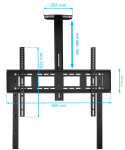 STOJAK do monitora interaktywnego Stojak TV do telewizora 43-86 cali KART-1800A mobilny