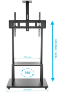STOJAK do monitora interaktywnego Stojak TV do telewizora 43-86 cali KART-1800A mobilny