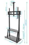 STOJAK do monitora interaktywnego 43-86 cali KART-1800A WYST mobilny