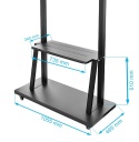 STOJAK do monitora interaktywnego 43-86 cali KART-1800A WYST mobilny