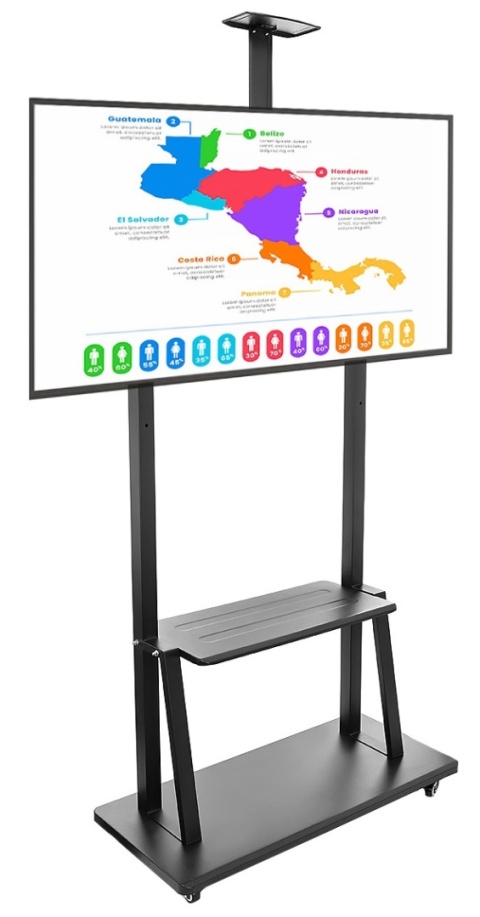 STOJAK do monitora interaktywnego 43-86 cali KART-1800A WYST mobilny