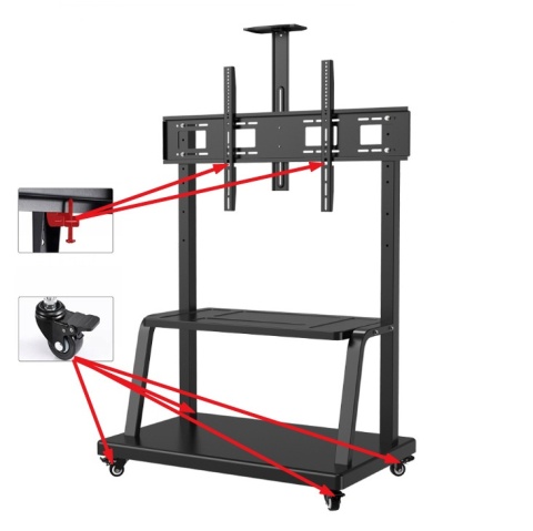 Stojak na Monitor Interaktywny lub Telewizor 60-120 cali 120kg KART-721 WYST Stojak na Monitor Interaktywny lub Telewizor 60-120 cali 120kg KART-721 WYST