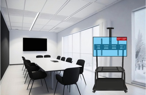 Stojak na Monitor Interaktywny lub Telewizor 60-120 cali 120kg KART-721 WYST Stojak na Monitor Interaktywny lub Telewizor 60-120 cali 120kg KART-721 WYST